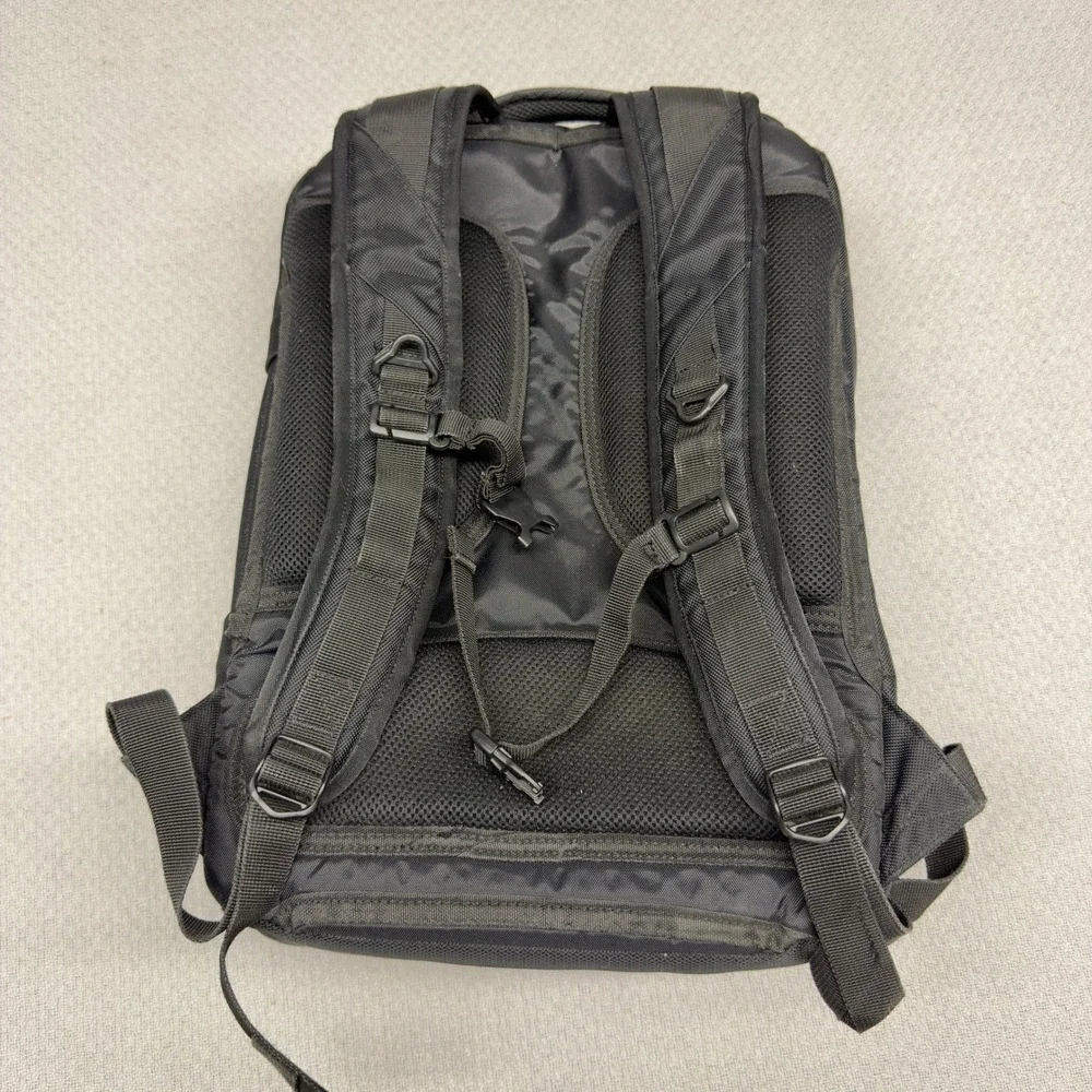 eBags Professional Slim Laptop Backpack Black Orange Nylon Travel Bag Pockets